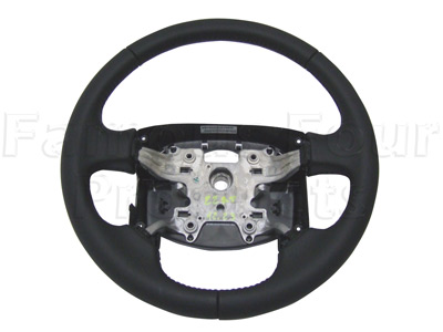 Leather Steering Wheel - Smooth Soft Black Nappa - Land Rover Discovery 3 (L319) - Accessories