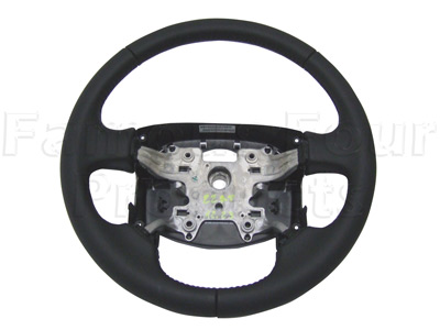 Leather Steering Wheel - Smooth Soft Black Nappa - Land Rover Discovery 3 (L319) - Suspension & Steering