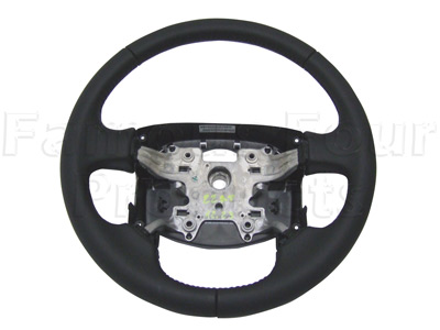 Leather Steering Wheel - Smooth Soft Black Nappa - Land Rover Discovery 3 (L319) - Accessories