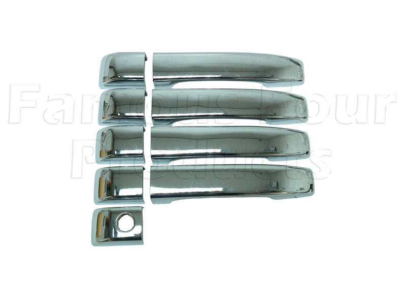 FF005487 - Door Handle Covers - Polished ABS Plastic - Range Rover Third Generation up to 2009 MY