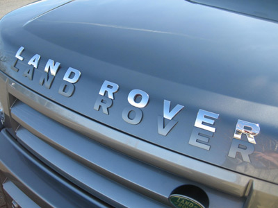 FF005519 - L A N D R O V E R electroplated chrome finish lettering - Land Rover Discovery 3