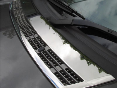 Polished Stainless Steel  Bonnet Vent Cover - Range Rover Third Generation up to 2009 MY (L322) - Accessories