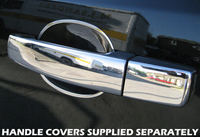Door Handle Scuff Covers - Polished Stainless - Range Rover Sport to 2009 MY (L320) - Accessories