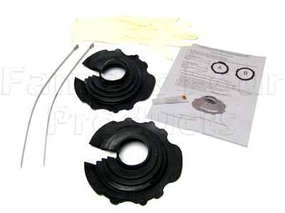 Swivel Gaiter Kit - Rubber - Classic Range Rover 1986-95 Models - Propshafts & Axles