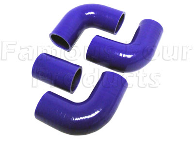 Silicone Intercooler Hoses - Set of 4 - Land Rover 90/110 and Defender - Performance Accessories