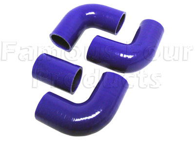 Silicone Intercooler Hoses - Set of 4 - Land Rover 90/110 & Defender (L316) - Performance Accessories