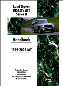 Land Rover Discovery II 1999-2004 Owners Handbook - Land Rover Discovery Series II (L318) - Books & Literature