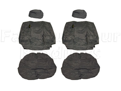 LAND ROVER DEFENDER Seats, Premium Puma In 100% Leather, Black & Pimento Red £770.00 - UK