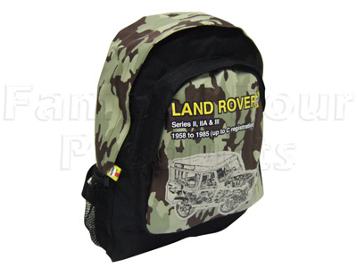 FF005709 - Rucksack - Black and Camo - Classic Range Rover 1986-95 Models