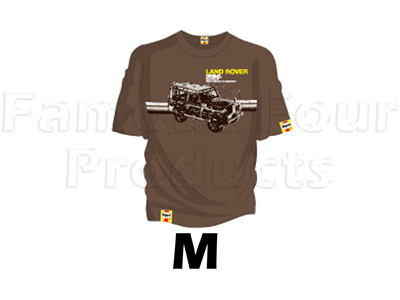 FF005713 - T Shirt (Brown) - Medium - Land Rover Series IIA/III