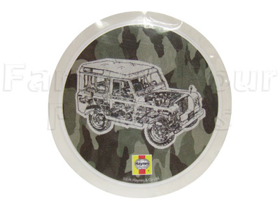FF005717 - Tax Disc Holder - Camo Land Rover Series 3 - Classic Range Rover 1970-85 Models
