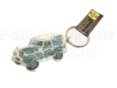 FF005719 - Key Ring - Metal - Land Rover Discovery 3