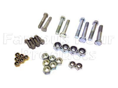 Nut & Bolt Kit for Chassis Suspension Bush Change - Land Rover 90/110 & Defender (L316) - Suspension Parts