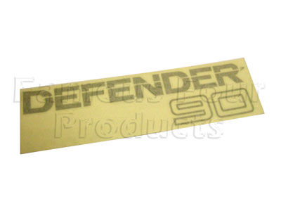 DEFENDER 90 Badge - Rear - Land Rover 90/110 & Defender (L316) - Body Fittings