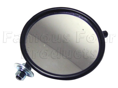 FF005738 - Wing Mirror Assembly - Round Type  - Land Rover Series IIA/III