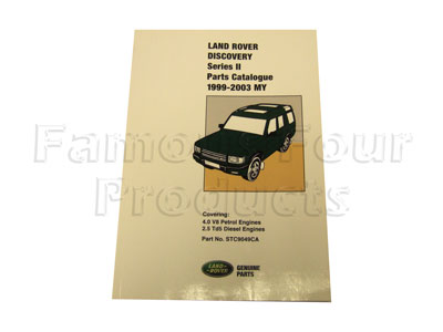 Land Rover Discovery 2 Parts Catalogue - Land Rover Discovery Series II (L318) - Books & Literature