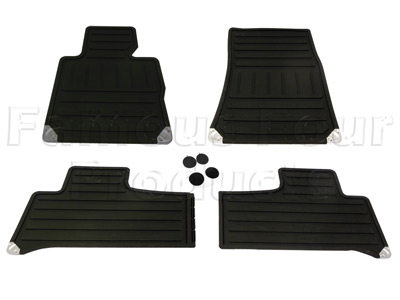 Rubber Footwell Mat Set - Range Rover L322 (Third Generation) up to 2009 MY - Interior