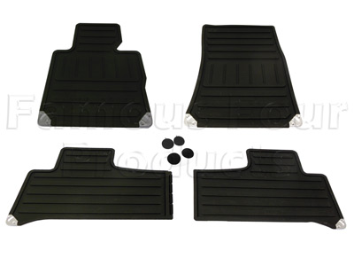 Rubber Footwell Mat Set - Range Rover 2010-12 Models (L322) - Accessories