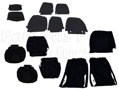 2nd and 3rd Row Waterproof Seat Covers - Land Rover Discovery 4 - Interior