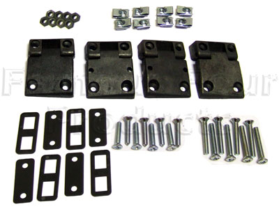 FF005907 - Front Door Hinge Kit - Standard - Land Rover 90/110 & Defender