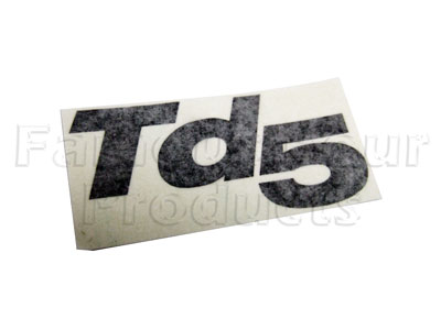 Badge - Td5 - Black - Land Rover 90/110 & Defender (L316) - Body Fittings