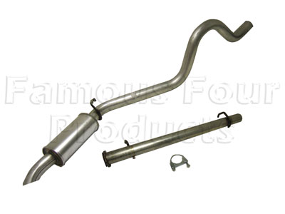 FF006059 - Centre Link Pipe and Rear Silencer Assembly - Land Rover Discovery 1994-98