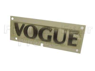 FF006070 - Tailgate Lettering VOGUE - Range Rover Third Generation up to 2009 MY