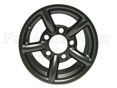 FF006085 - ZU Alloy Wheel 7 x 16 - Matt Black - FourSport-Off Road