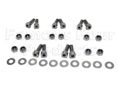 Bolt Kit - Stainless Steel - Rear Body Tub to Chassis Cross Member - Land Rover Series IIA/III - Body