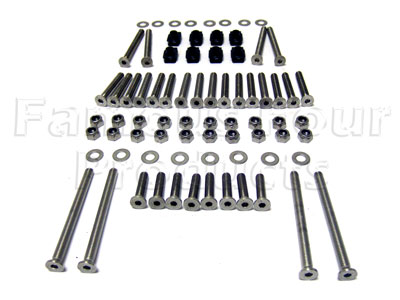 Bolt Kit - Stainless Steel - 110 CSW 4 Side Door Hinges - Land Rover 90/110 & Defender (L316) - Body Fittings