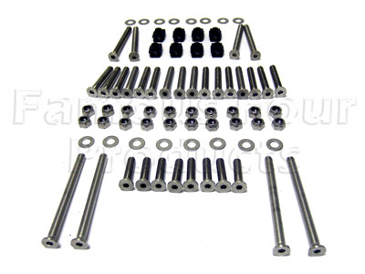 FF006127 - Bolt Kit - Stainless Steel - 110 CSW 4 Side Door Hinges - Land Rover 90/110 & Defender