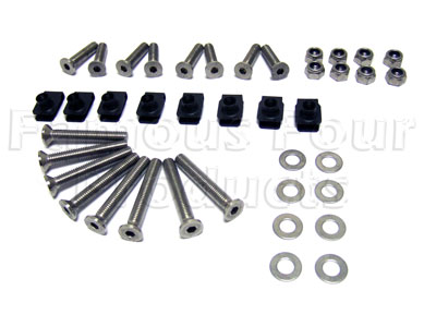 Bolt Kit - Stainless Steel - Front Door Hinges - Land Rover Series IIA/III - Body