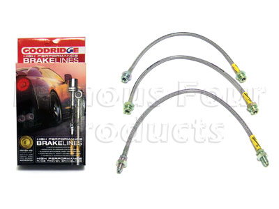 Braided Brake Flexi-Hose Kit - Land Rover Discovery 1994-98 - Brakes