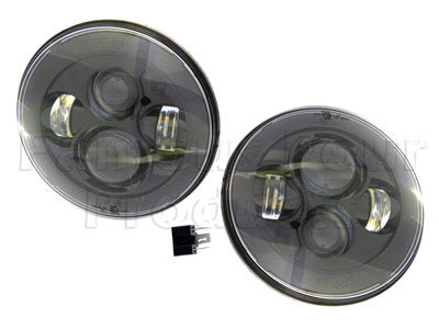 FF006311 - Headlamps (Pair) - LED - JW Speaker EVO2 - Classic Range Rover 1986-95 Models