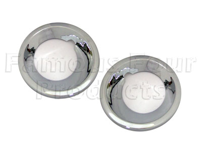 FF006324 - Chrome Front Fog Lamp Bezels - Land Rover Discovery 3