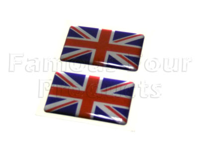 Badge UNION JACK - Rectangular - Land Rover Discovery Series II (L318) - Accessories