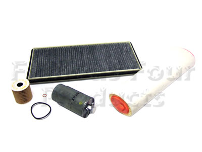 Service Filter Kit - Oil Air Fuel Pollen Filters with Drain Plug Washer - Range Rover L322 (Third Generation) up to 2009 MY - General Service Parts