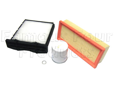 Service Filter Kit - Oil Air Fuel Pollen Filters with Drain Plug Washer - Land Rover Freelander (L314) - 1.8 Petrol Engine