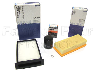 Service Filter Kit - Oil Air Fuel Pollen Filters with Drain Plug Washer - Land Rover Freelander (L314) - 1.8 Petrol Engine