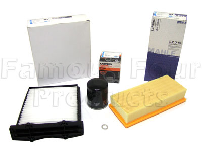Service Filter Kit - Oil Air Fuel Pollen Filters with Drain Plug Washer - Land Rover Freelander (L314) - 1.8 Petrol Engine