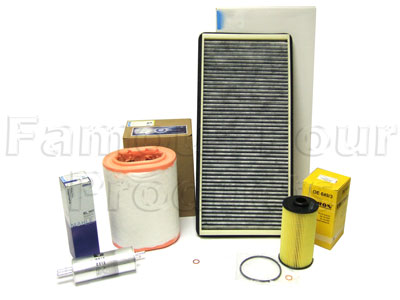 FF006744 - Service Filter Kit - Oil Air Fuel Pollen Filters with Drain Plug Washer - Range Rover Third Generation up to 2009 MY