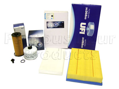 Service Filter Kit - Oil Air Fuel Pollen Filter with Drain Plug - Range Rover Sport to 2009 MY (L320) - TDV8 3.6 Diesel Engine