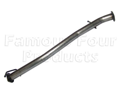 Stainless Steel Centre Silencer Removal Pipe - Land Rover 90/110 & Defender (L316) - Individual Exhaust Parts