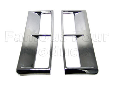 FF007339 - Chrome Effect Supercharged Side Vent Covers - Range Rover Third Generation up to 2009 MY