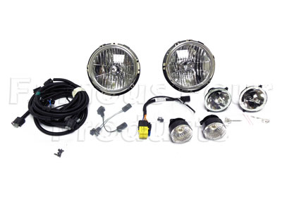 SVX Front Lighting Pack - includes all six front lamps - Land Rover 90/110 & Defender (L316) - Lighting