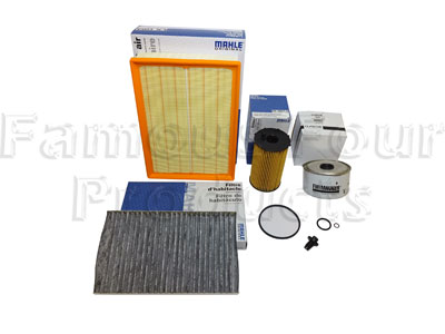 FF007520 - Service Filter Kit - Oil Air Fuel Pollen Filters with Drain Plug  - Land Rover Discovery 3