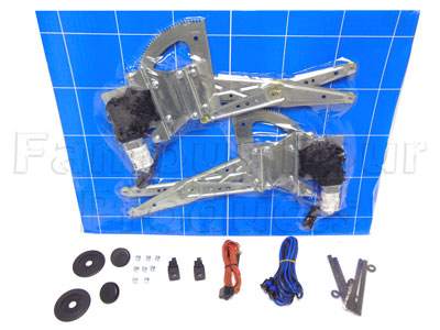 Front Door Electric Window Lift Conversion Kit - Land Rover 90/110 & Defender (L316) - Body Fittings