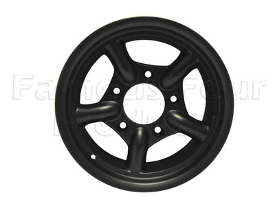 FF007668 - Mach5 Alloy Wheel 8 x 16 - Satin Black - Classic Range Rover 1986-95 Models