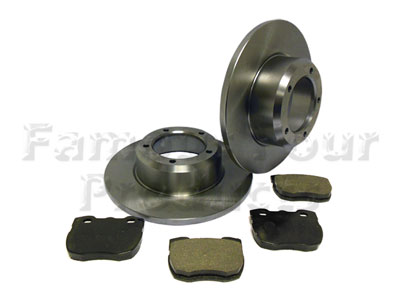 FF007866 - Brake Discs & Brake Pad Axle Set - Land Rover 90/110 & Defender