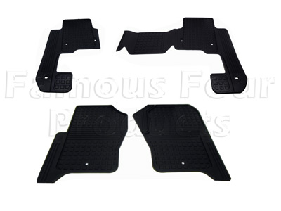 Rubber Footwell Mat Set - Land Rover Discovery 4 - Accessories